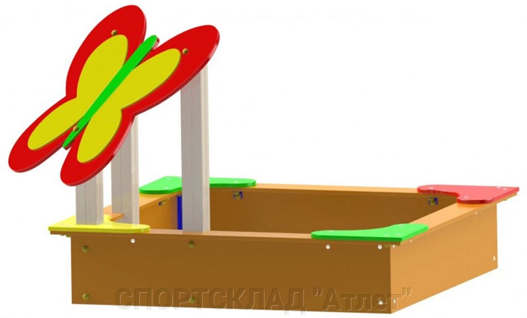 Пісочниця дворик Метелик від компанії СПОРТСКЛАД "Атлет" - фото 1