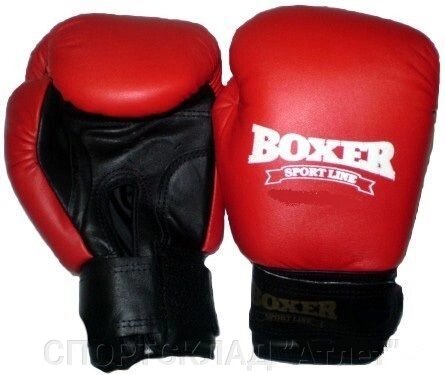 Рукавички боксерські Boxer комбіновані від компанії СПОРТСКЛАД "Атлет" - фото 1