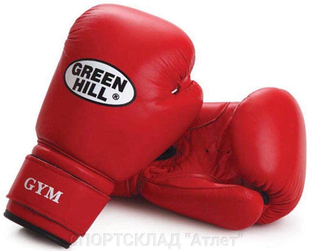 Рукавички боксерські "GYM" Green Hill 10 унц. (Червоні) від компанії СПОРТСКЛАД "Атлет" - фото 1