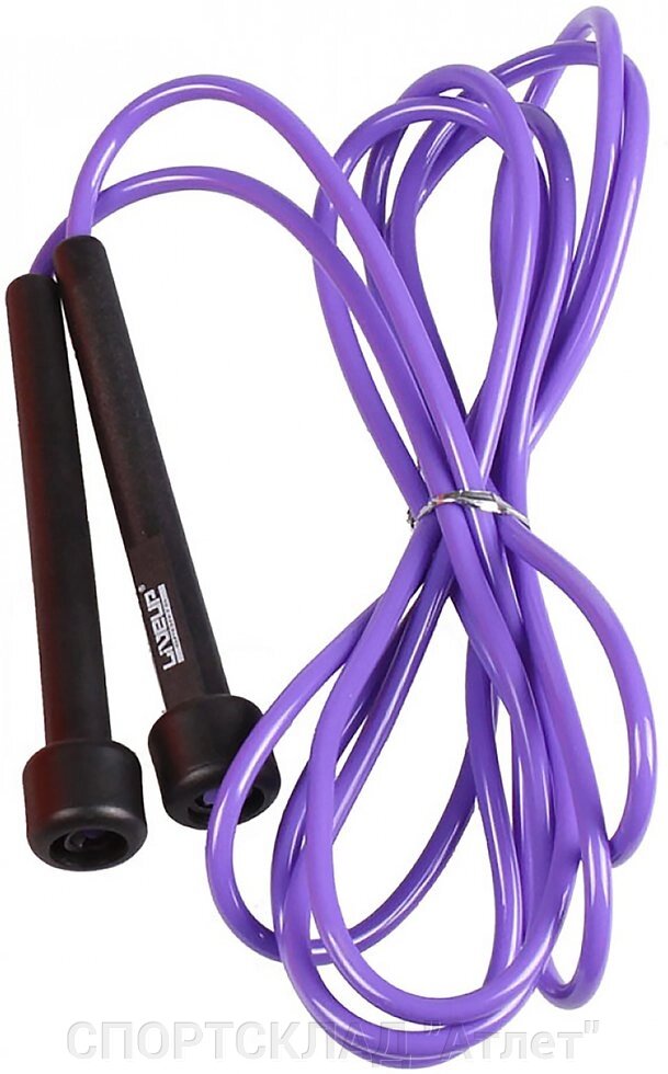 Скакалка 270 см PVC JUMP ROPE LS3115-p фіолетова від компанії СПОРТСКЛАД "Атлет" - фото 1