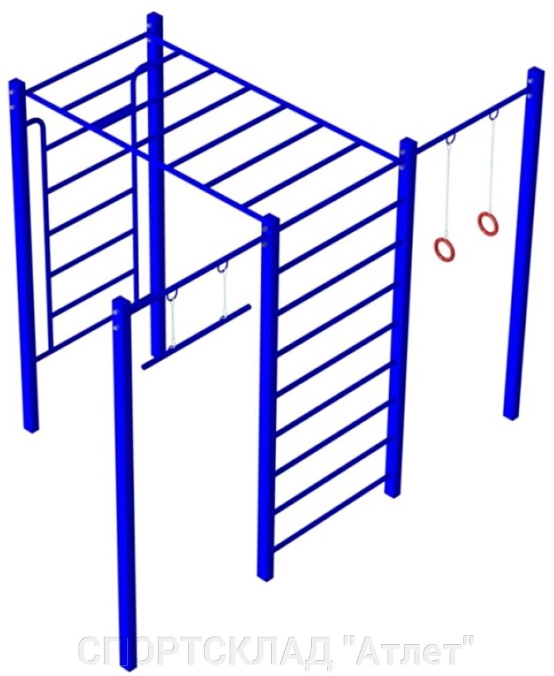 Спортивний комплекс "Рукохід з турніками" від компанії СПОРТСКЛАД "Атлет" - фото 1