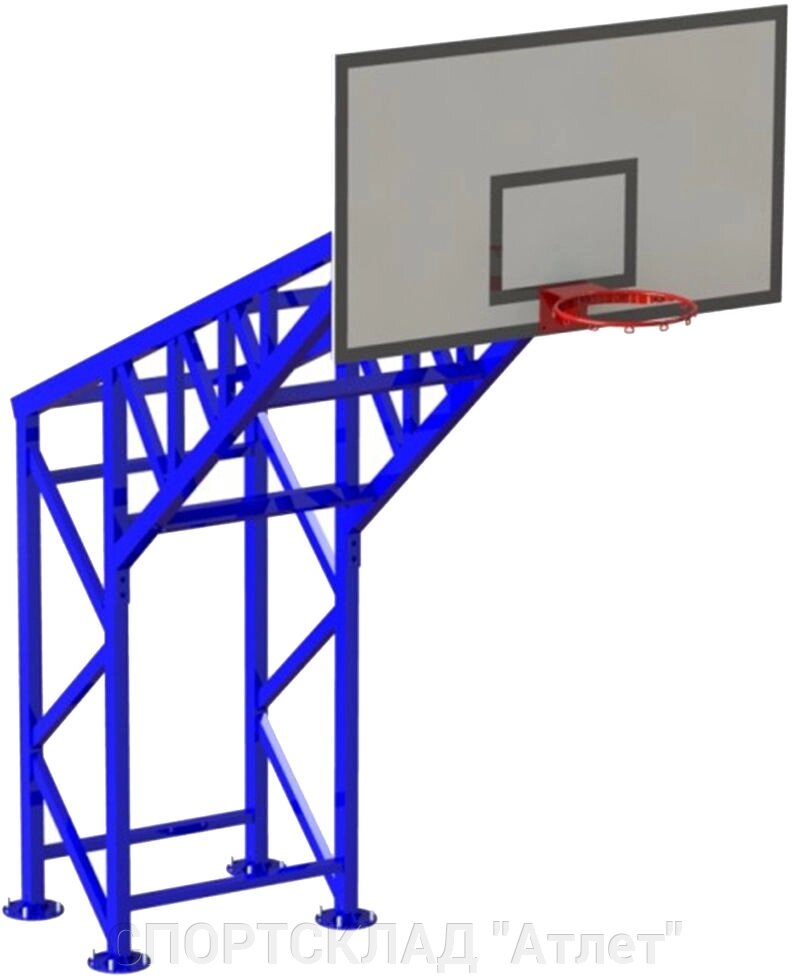 Стійка баскетбольна на 4 опорах від компанії СПОРТСКЛАД "Атлет" - фото 1