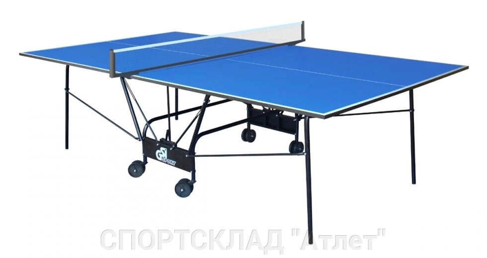 Тенісний стіл Compact Light Gk-4 синій від компанії СПОРТСКЛАД "Атлет" - фото 1