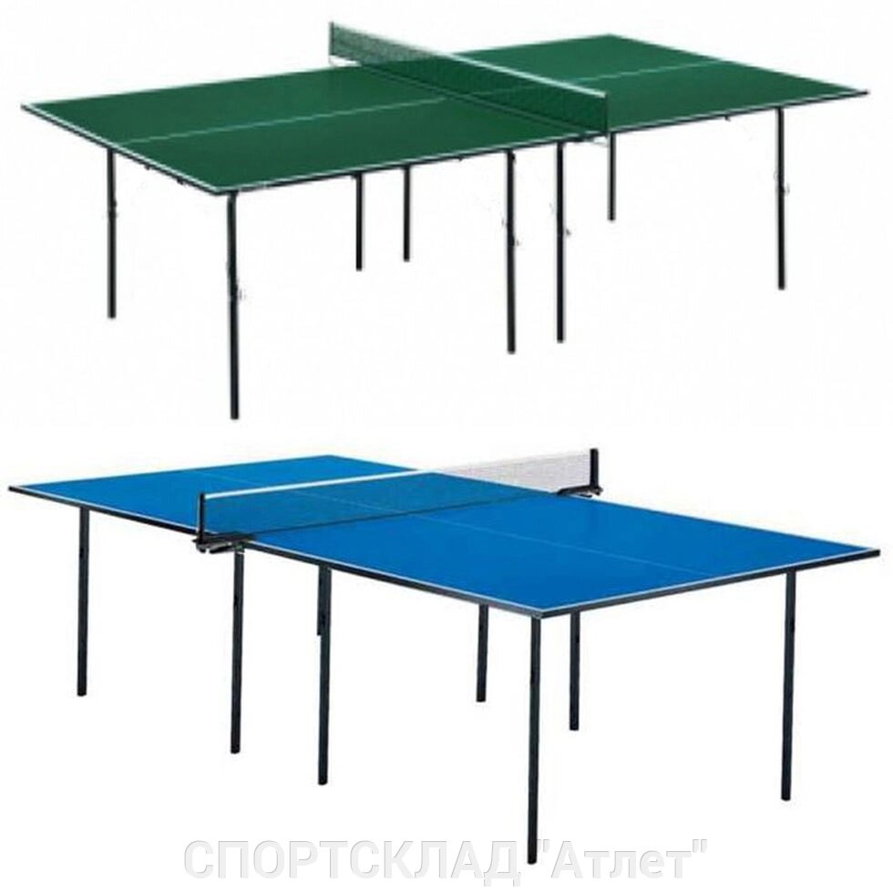 Теннисный стол разборной синий від компанії СПОРТСКЛАД "Атлет" - фото 1
