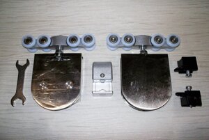 Система для розсувних скляних дверей до 80 кг в Києві от компании Мебельная Фурнитура