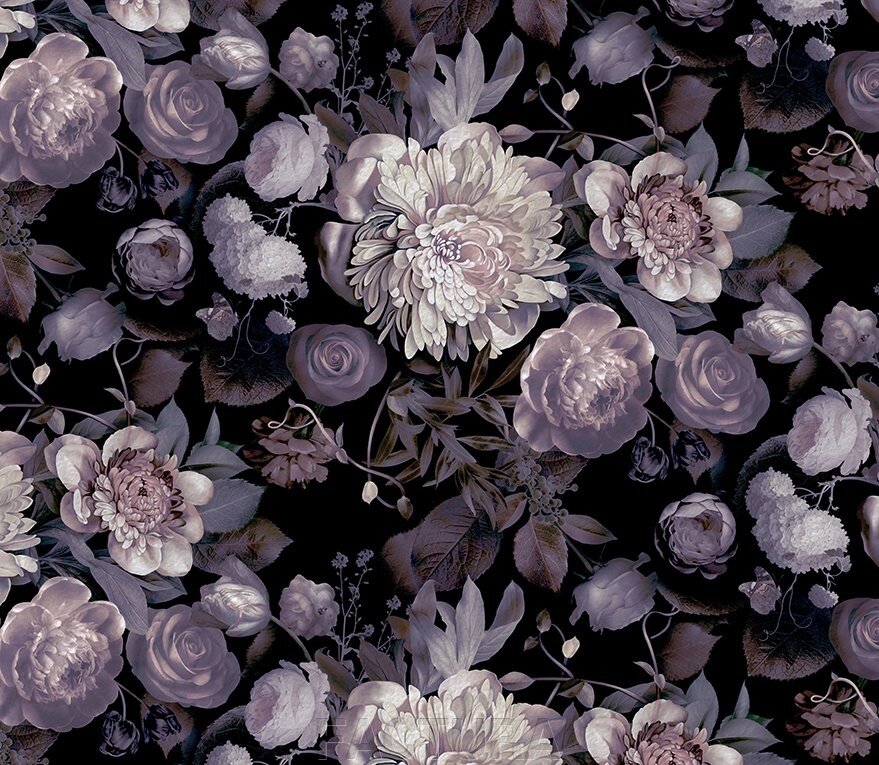 Квіти на чорному №2 від компанії FACTURA - фото 1