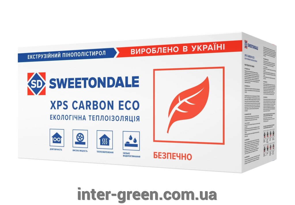 Пенополистирол XPS Carbon eco 20 мм від компанії ТОВ Інтер Грін - фото 1