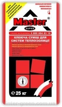 Суміш для приклеювання утеплювача Майстер супер від компанії ТОВ Інтер Грін - фото 1