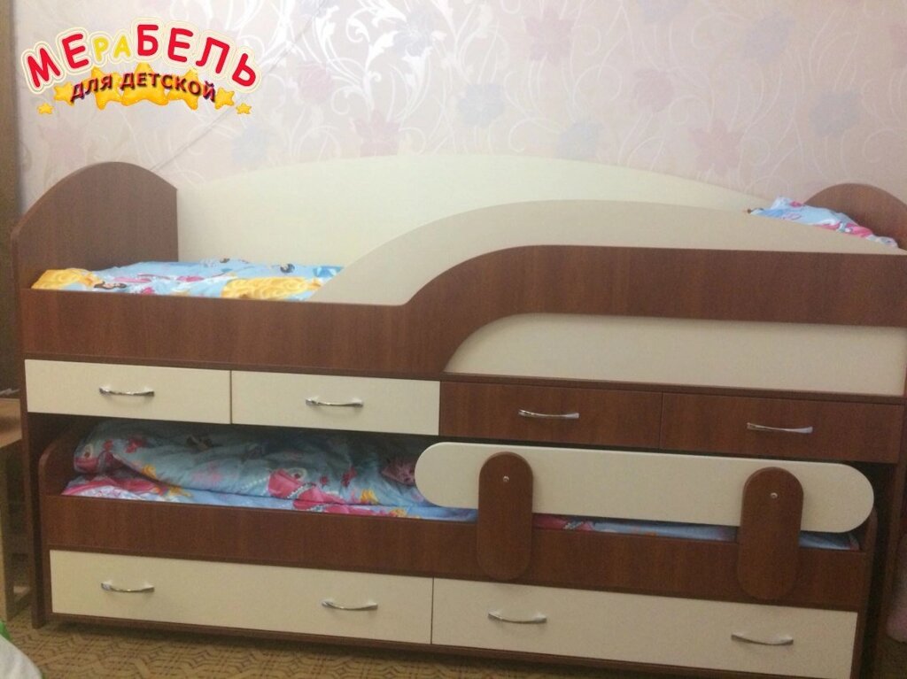 Дитяче двоярусне ліжко-комод КК5 Merabel від компанії Мерабель - фото 1