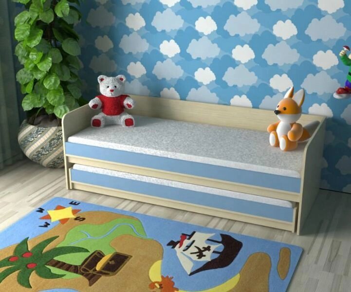 Дитяче двоярусне висувна ліжко-комод КК2 Merabel від компанії Мерабель - фото 1