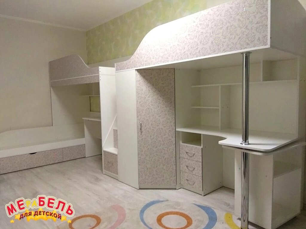 Комплекс меблів для трьох дітей КД2 Merabel від компанії Мерабель - фото 1