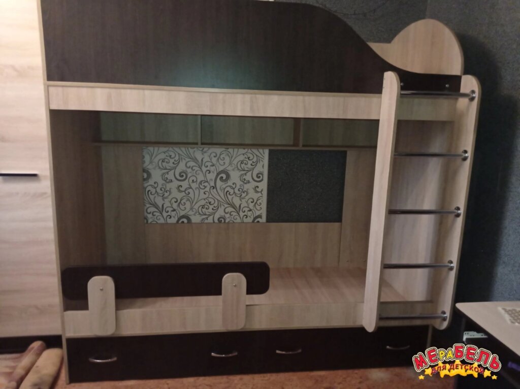 Кровать двухъярусная детская с ящиками А6-3 Merabel ##от компании## Мерабель - ##фото## 1