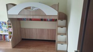 Дитяче двоярусне ліжко з драбиною-комодом АЛ4-2 Merabel
