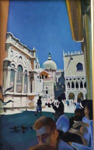 Картина міський пейзаж "Площа Сан-Марко у Венеції"