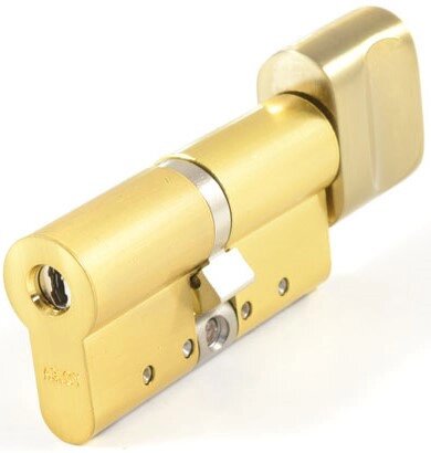 Abloy Protec2 (Фінляндія) 102 мм 51/51T, ключ/тумблер, матова латунь від компанії Замок.укр - фото 1