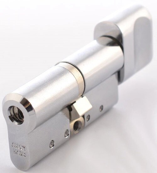 Abloy Protec2 (Фінляндія) 107 мм 61/46T, ключ/тумблер, Матовий хром від компанії Замок.укр - фото 1