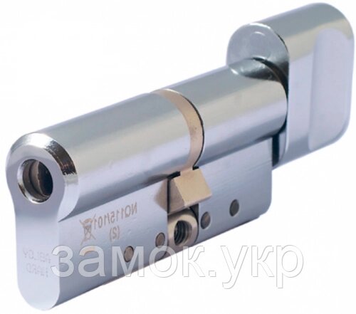 Abloy Protec2 (Фінляндія) 107 мм 71/36T, ключ/тумблер, Хром від компанії Замок.укр - фото 1