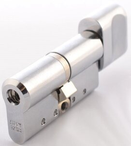 Abloy Protec2 (Фінляндія) 77 мм 41/36T, ключ/тумблер, Матовий хром