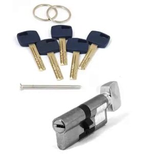Циліндр APECS Premier XR-100 (50/50С)C15 ключ/тумблер нікель (54)