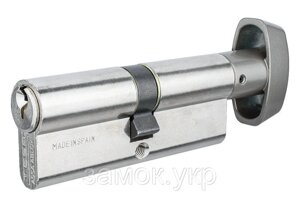 Циліндр замка Tesa TE5 80 мм 40x40T ключ-тумблер 5KEY хром (Іспанія)