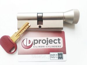 Mottura Project 92мм 46х46 ключ/тумблер матовий нікель (Італія)