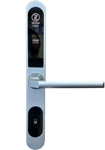 Електронний RFID замок для готелів, готелів та хостелів SEVEN LOCK SL-7737S silver