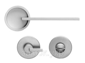 Дверна ручка DND by Martinelli TIMELESS з накладкою WC срібло
