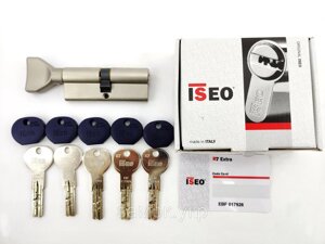 Iseo R7 80мм 45х35 ключ/тумблер нікель (Італія)