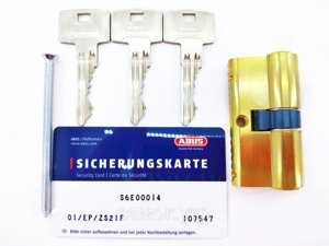 Циліндр замка Abus S60P ключ/ключ золото (Німеччина) 100 мм 50/50