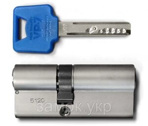 Циліндр VEGA VP-7 ключ/ключ нікель сатин (Німеччина)