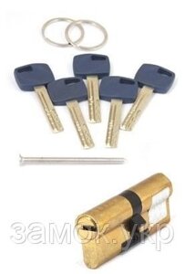 Циліндр APECS Premier XR-80-G 35х10х35 ключ/ключ золото (Китай)
