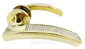 Дверна ручка RDA Icaro Swarovski PVD золото (64)