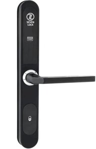Електронний RFID замок для готелів, готелів та хостелів SEVEN LOCK SL-7737S black