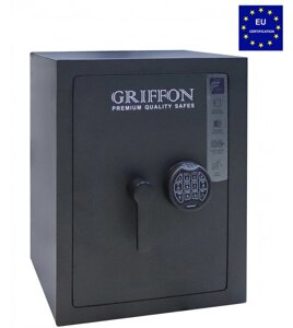 Зламний сейф GRIFFON CLE I. 55. Fingerprint чорний (Україна)