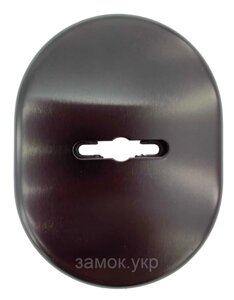 Накладка під сувальдний ключ DiSec KT037 MATRIX OVAL без шторки чорна (Італія)