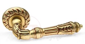 Дверна ручка на круглій розетки Fadex Samantha 116C золото французське (Італія)