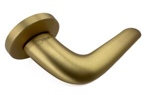 Дверна ручка на круглій розетці Buonelle Stella R B-02 матове золото R ф/з (Італія)