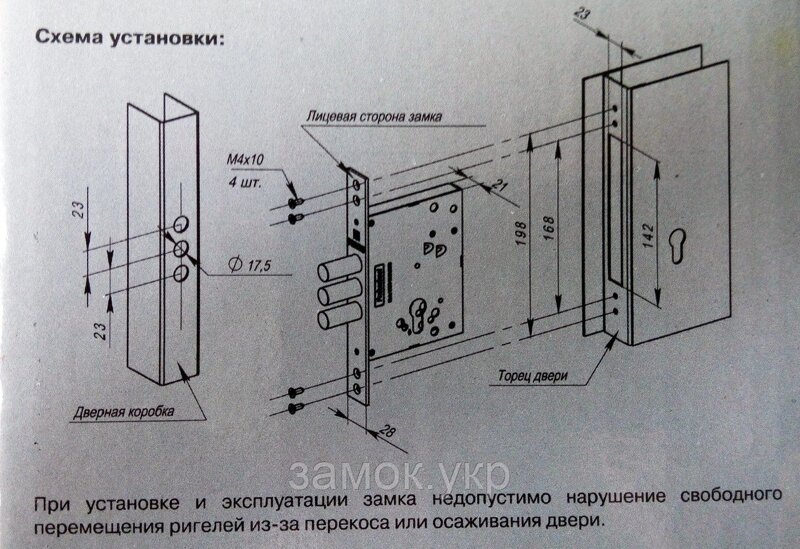 Схема замка fuaro