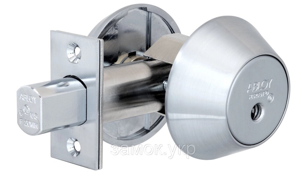 Замок врізний ABLOY 1-WAY DEAD BOLT ME153 PROTEC2 хром полірований (Фінляндія) від компанії Замок.укр - фото 1