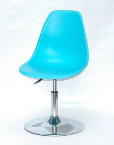 Стілець кухонний поворотний Nik CH-BASE блакитний 52, дизайн Charles and Ray Eames