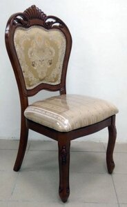 Стілець Classic 8041 F, класичний різьблений стілець із м'якою спинкою та сидінням, BACK DMC15AA+SEAT DMC15A-B Daming