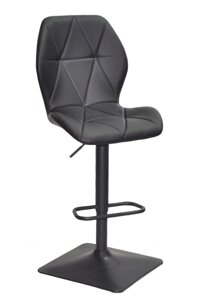 Барний стілець Remi (Alby) Bar 4-BK-Base з регулюванням висоти на чорній квадратній нозі-опорі, м'яка оббивка екошкіра