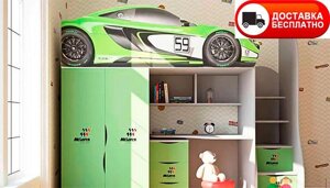 Дитяче ліжко-чердак Bed-Room No1 Mc Laren серія Бренд 1700*800