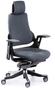 Крісло офісне Wau slategrеy fabric з регулюванням гойдання Tilt tension, Tilt Lock control