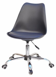 Стілець Milan Office антрацит 01 на коліщатках з регулюванням висоти, дизайн Charles Eames у стилі лофт