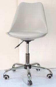 Стілець Milan Office сірий 10 на коліщатках з регулюванням висоти, дизайн Charles Eames у стилі лофт