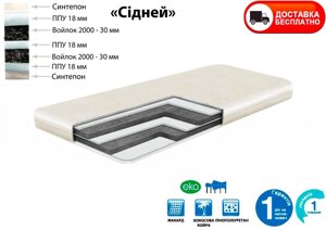 Дитячий матрац Сідней (висота 120 мм) для дитячого ліжечка, вибір розмірів