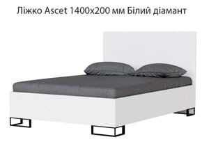 Ліжко Ascet (Аскет) Art in Head, у скандинавському стилі 1400х20000 мм колір Білий діамант