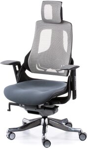 Крісло офісне Wau slategrеy fabric snowy Network з регулюванням гойдання Tilt tension і Tilt Lock control