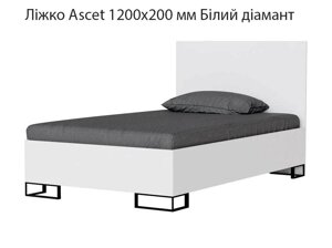 Ліжко Ascet (Аскет) Art in Head, у скандинавському стилі 1200х20000 мм колір Білий діамант